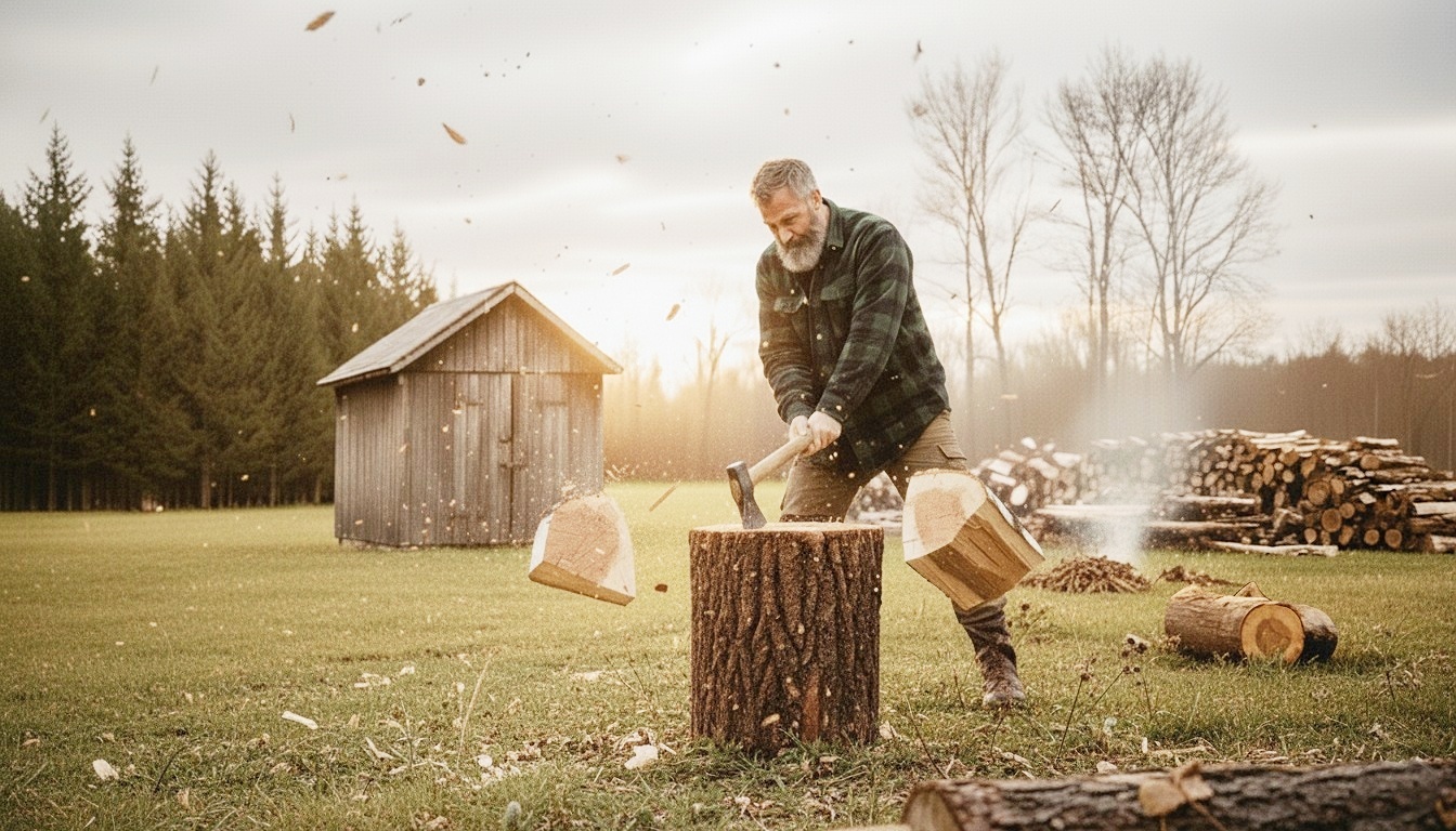 Příprava dřeva na zimu